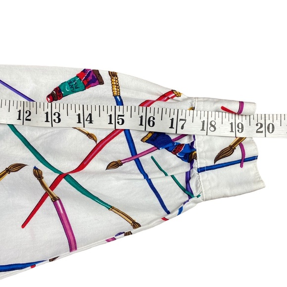 Vintage John Henry Artist Paint Print Button Down Shirt - Picture 10 of 16